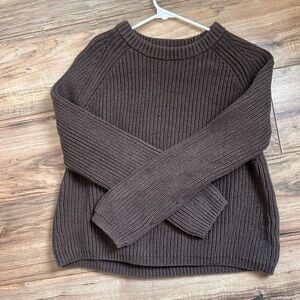 Chocolate Brown Quince Fisherman Sweater